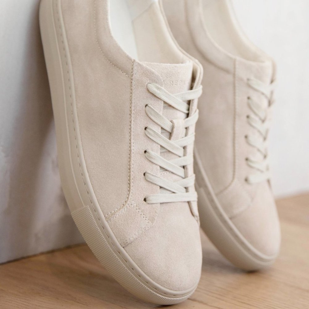 New Republic Kurt Suede Leather Sneakers Taupe